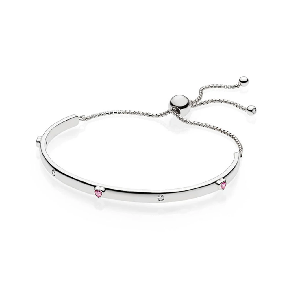 Классическое Серебро 925 Мода треска, цветок стебель скольжения, ледник красавица браслет Diy оригинальные женские ювелирные изделия для помолвки лучший подарок