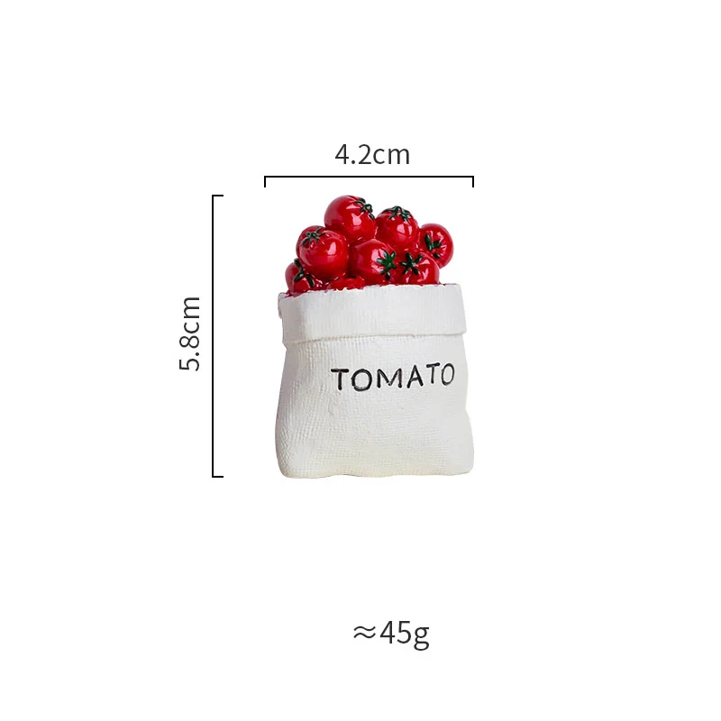 Индивидуальная креативная Магнитная паста для холодильника, мультяшный очаровательный магнит, 3d украшение, магнитная паста, украшение для дома, подарки - Цвет: tomato