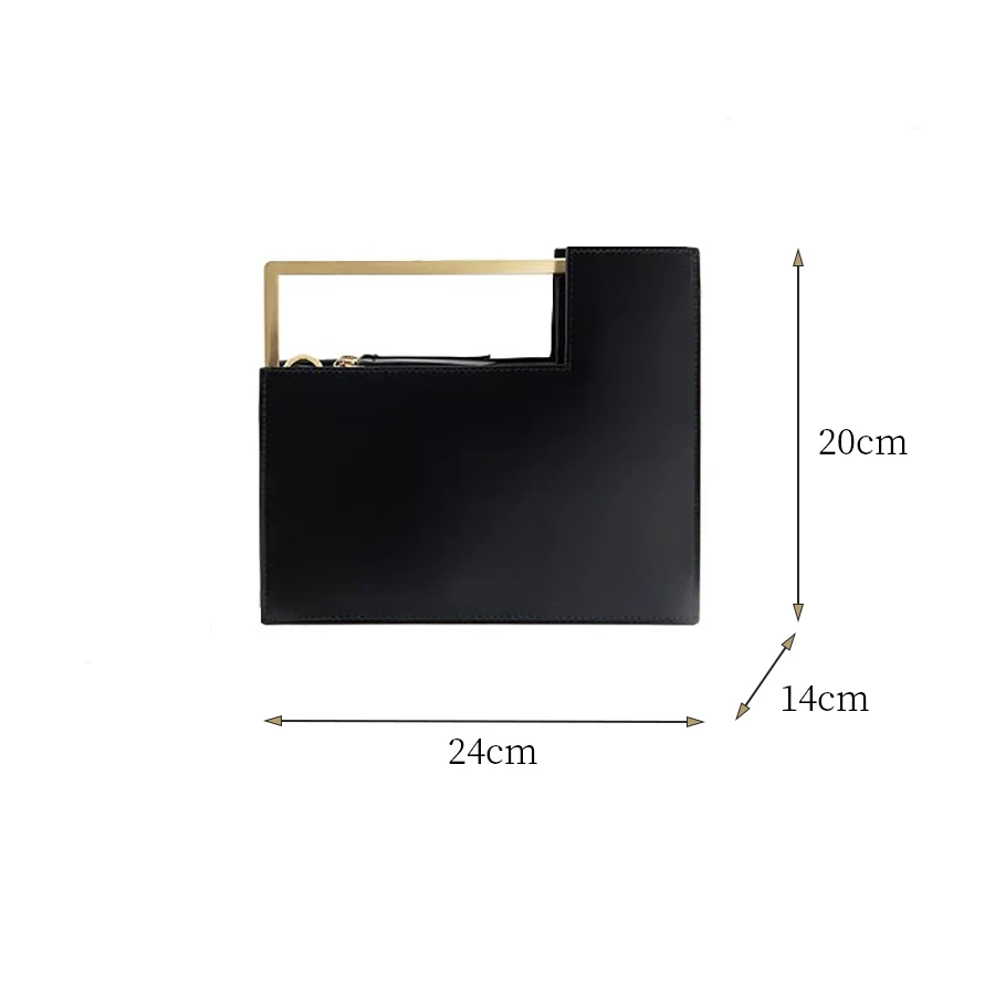  Fashion Organ Design Pu Women Shoulder Bags Metal Handle Box Type Women'd Handbags Luxury Leather W - 33050568882