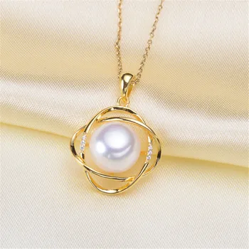 

Pearl Pendant fittings factory diy jewelry making Bail Beads Cap Connectors Gold Filling Classic Pendants Findings for Women