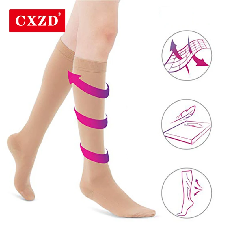 

CXZD Medical Varicose Veins Socks Pressure Medical Elastic Sleep Socks Varicose Veins Sock Compression Socks