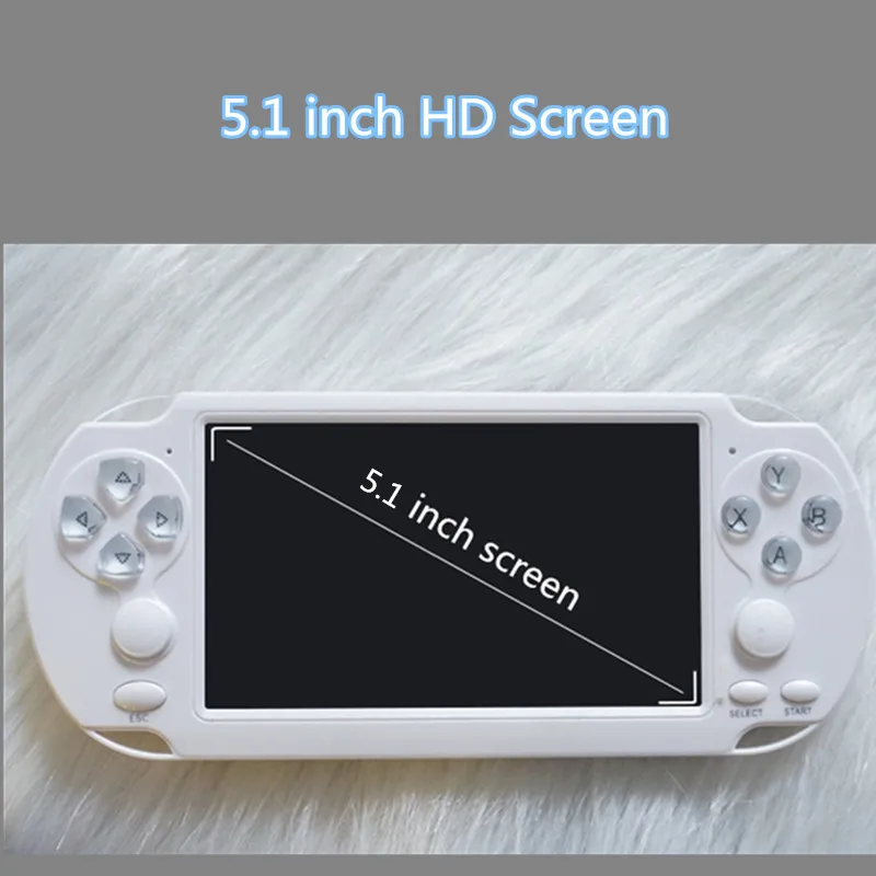 2019 version X7/X9 Plus Handheld Game Player 5.1 Inch HD  8G ROM Built in 10000 Games TV Output Multimedia Video Game Console
