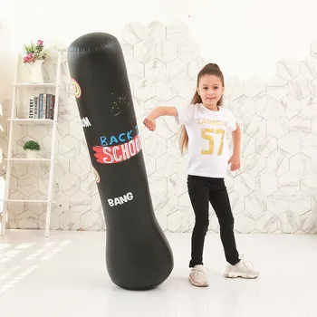 

Punching Bag Thicken Inflatable Boxing Free-Standing Sand Bag Adults Children Sandbag Gym Stress Release Fitness Training Tools