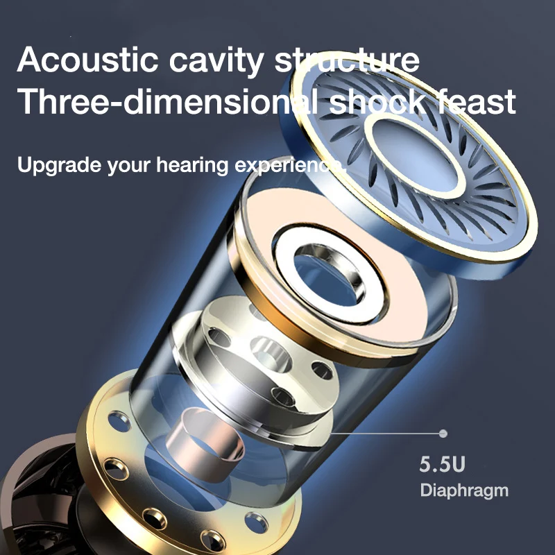 Наушники EARDECO с тяжелым сабвуфером проводная гарнитура Hi Fi наушники управлением