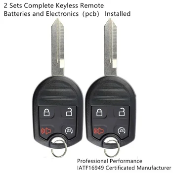 

2*Keyless Remote Start Key CWTWB1U793 315 MHz 4D63 80bit 4 Buttons For Ford F150 F350 Accessories Brand New And High Quality