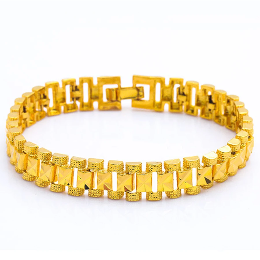 Men's Women's Bracelet 2020 Wholesale Braslet 18cm Gold Color Star Chain Link For Female Male Vintage Punk Jewelry | Украшения и
