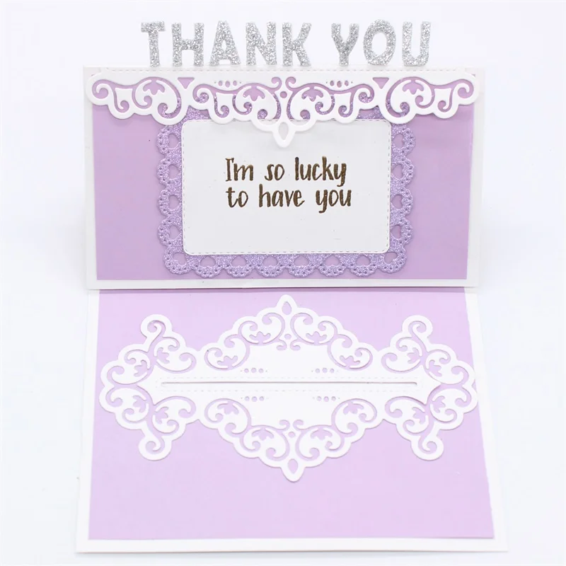 

YPP CRAFT Pocket Label Border Metal Cutting Dies for DIY Scrapbooking Stamp/photo album Decorative Embossing DIY Cards