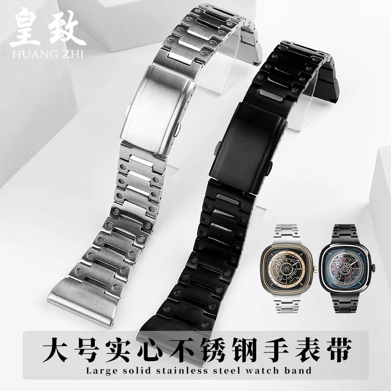 

Solid Stainless Steel Watch Strap for Seven Fridaies Solid Steel Watch Band DIESEL Men's Watch Large Accessories 28
