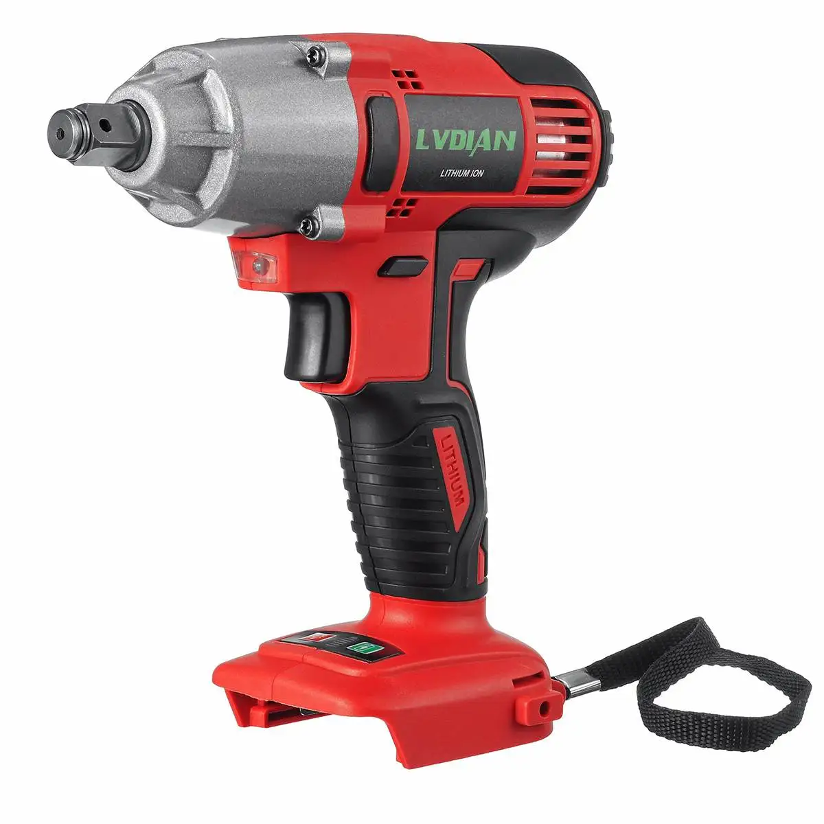 4 цвета 18V 320N. М электрический бесщеточный ударный гайковерт беспроводные 1/" торцевой гаечный ключ Мощность инструмент Перезаряжаемые для Makita Батарея - Цвет: Red