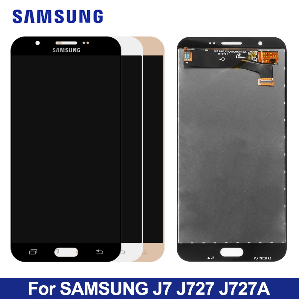 

High Quality J727 LCDs For Samsung Galaxy J7 J727 SM-J727P J727V J727A Phone LCD Display Touch Screen Replacement