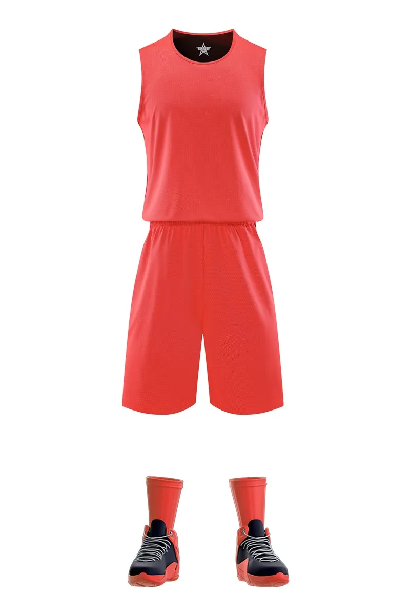 HOWE AO Двусторонняя одежда для мужчин баскетбольные майки набор со штанами спортивные баскетбольные поезда шорты для униформы