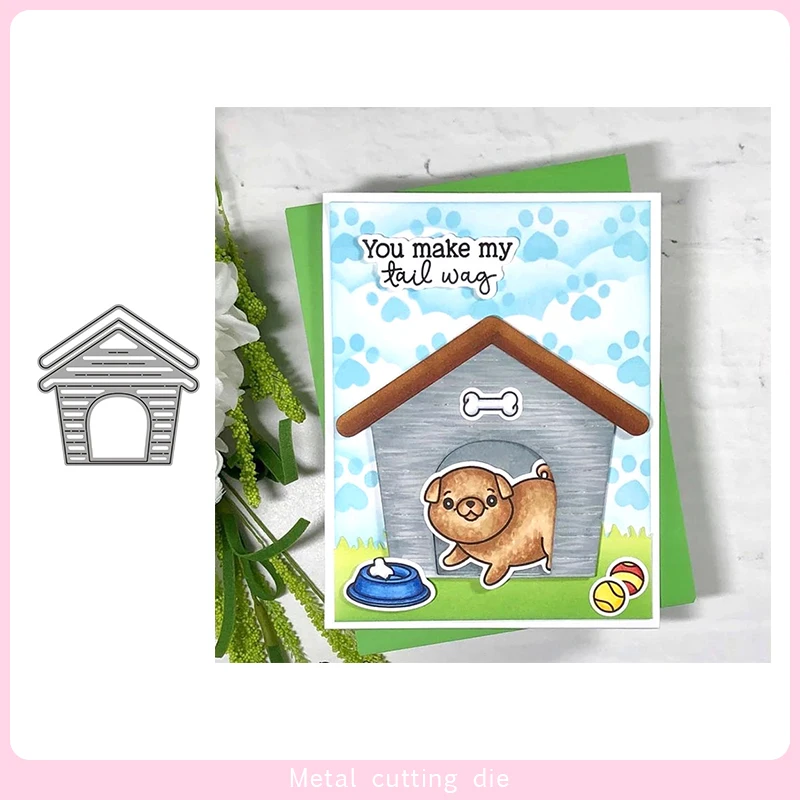 

Dog House Metal Cutting Dies for DIY Scrapbooking Photo Album Decorative Embossing Paper Card Crafts Die Cut 2019