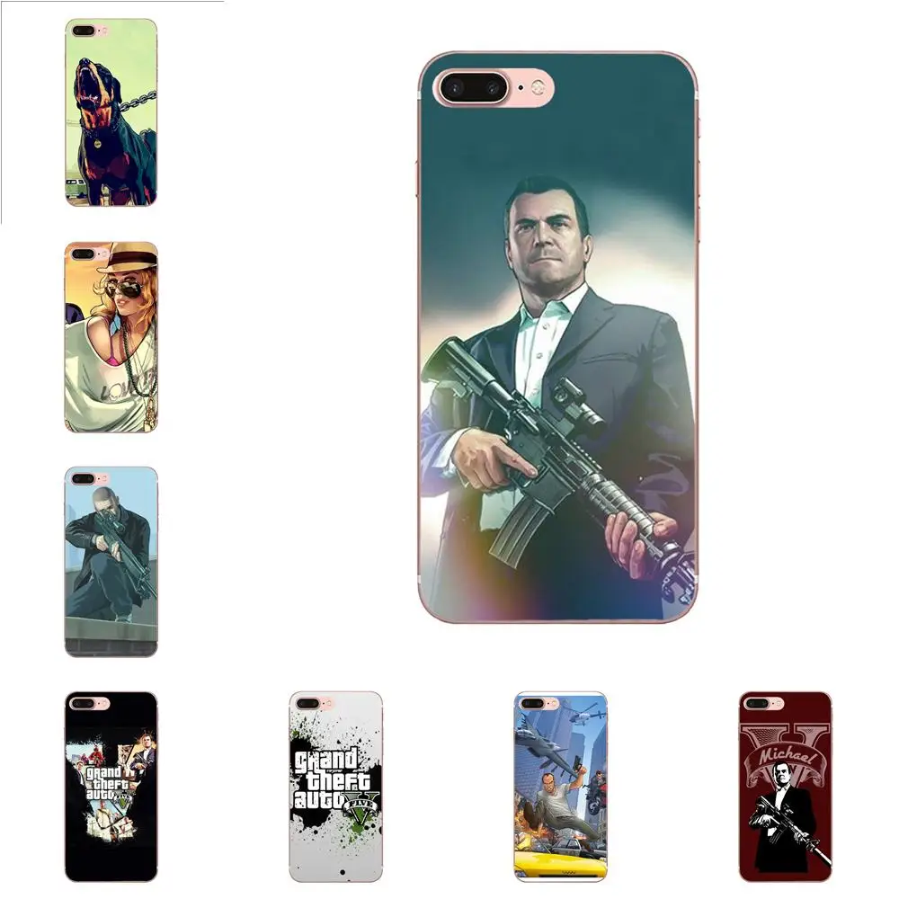 Grand Theft Auto V Gta 5 Soft Phone Coque For Xiaomi CC9E Mi3 Mi4 Mi4i Mi5 Mi 5S 6 6X 8 9 SE Play Plus Pro Lite A1 Mix 2 Note 3 | Мобильные