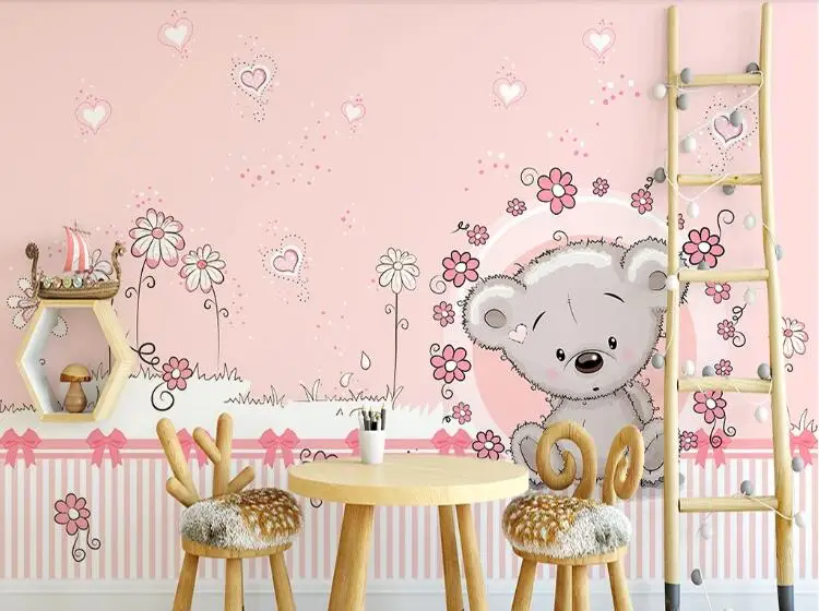 Beibehang Papel де parede 3d скандинавский минималистичный рисованный мультфильм мечта слон обои для детской комнаты обои домашний декор
