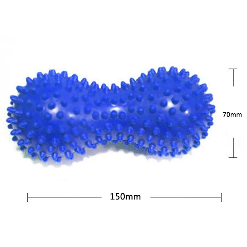Massage Ball Peanut Shape Yoga Fitness Balls PVC Spiky Back Foot Massage Muscle Massager Exercise Roller Relieve Body Stress