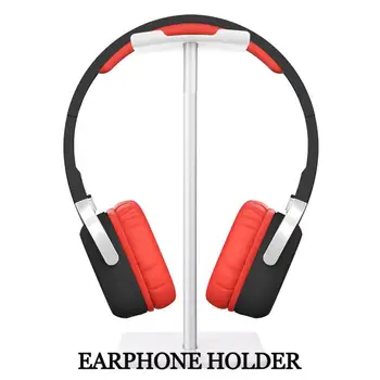 

Aluminum Headphone Holder Head Mounted Hook Display Shelf Desktop Stand Bracket Hanger Black White Earphone Stand Holder