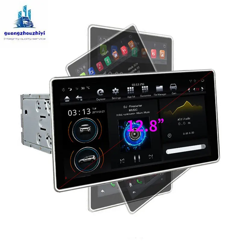 MP3MP4MP5 автомобильный радиоприемник 12 8 дюймов PX6 большой экран Android 1 Реверсивный