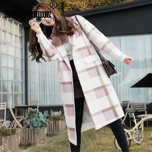 

Autumn and Winter Thickness Warm Women Clothes 2019 Loose Outwear Leisure Women's Wnter Coat Plus Size Cardigan Woolen Coat