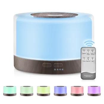 

700ML Remote Control Air Aroma Humidifier 7 Color LED Lights Home Electric Aromatherapy Essential Ultrasonic Oil Aroma Diffuser