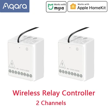 

Aqara Relay Two-way Control Module Wireless Zigbee Relay Controller 2 Channels Smart Light Control Switch Work For Mijia Homekit