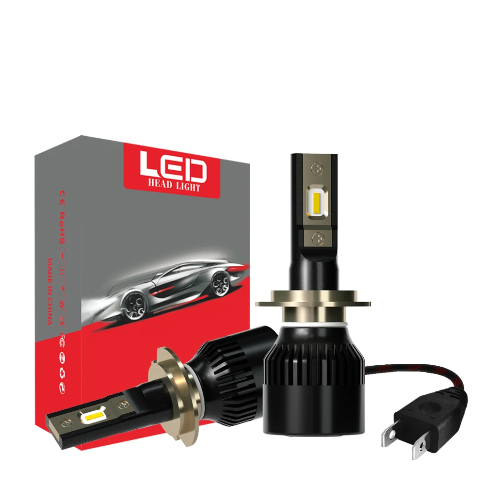 

The latest 2pcs h7 led bulb 100W 10000LM car LED headlights, H1 H4 H7 H8 H9 H11 9005 9006 headlamp bulb 12V 24V.