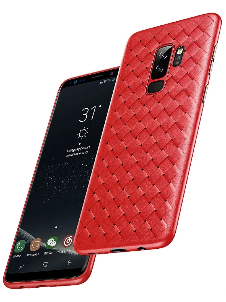 Чехол Baseus BV Weaving Case For S9 Plus WISAS9P-BV09(Красный
