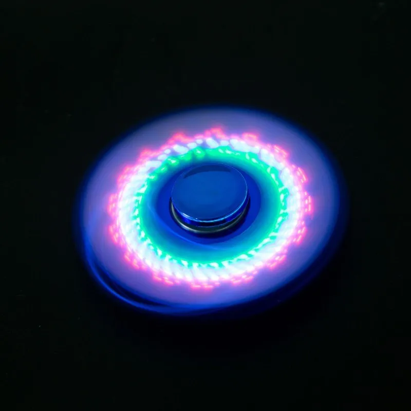 Luminous LED Light Fidget Spinner Hand Top Spinners Glow In Dark Light EDC Figet Spiner Batman Finger Stress Relief Toys