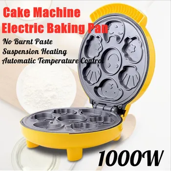 

1000W 220V Household Automatic Cake Machine Cartoon Mini Children's Bread Machine Double-sided Heating Baking Breakfast Machine