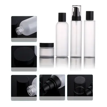 

4pcs Makeup Subpackaging Oil Lution Bottles Essence Dew Dispensers For Girls Students Women Ladies