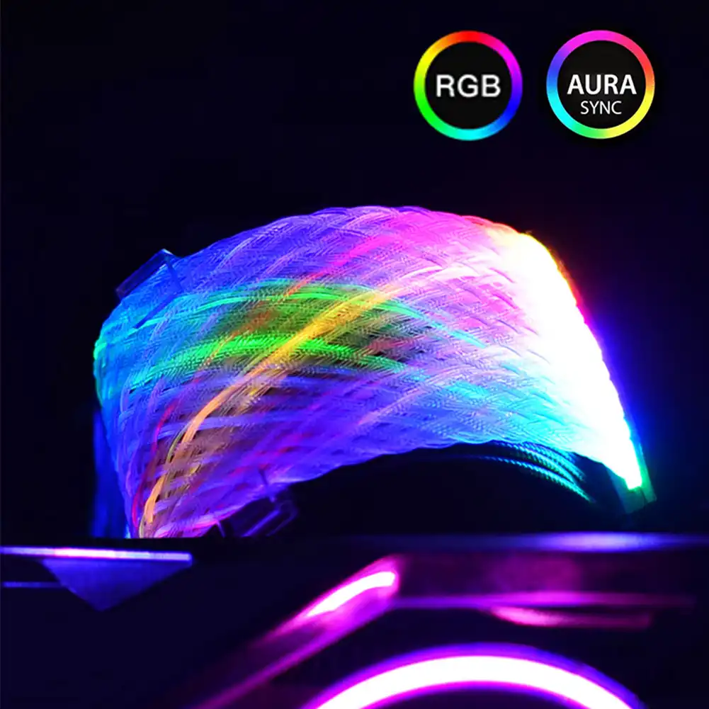 Чехол для ПК аксессуар 24 Pin сетевой тип RGB светильник кабель