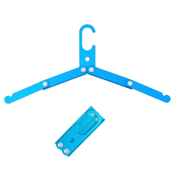 

2Pcs Aluminum Portable Outdoor Travel Folding Clothes Dry Wet Hanger Non-Slip Drying Rack