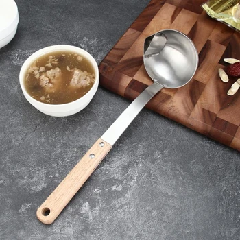 

Kitchen Accessories Gadgets Stainless Steel Scoop Filter Grease Spoon Colander Spoon Soup Oil Separation Cooking Colander Tools