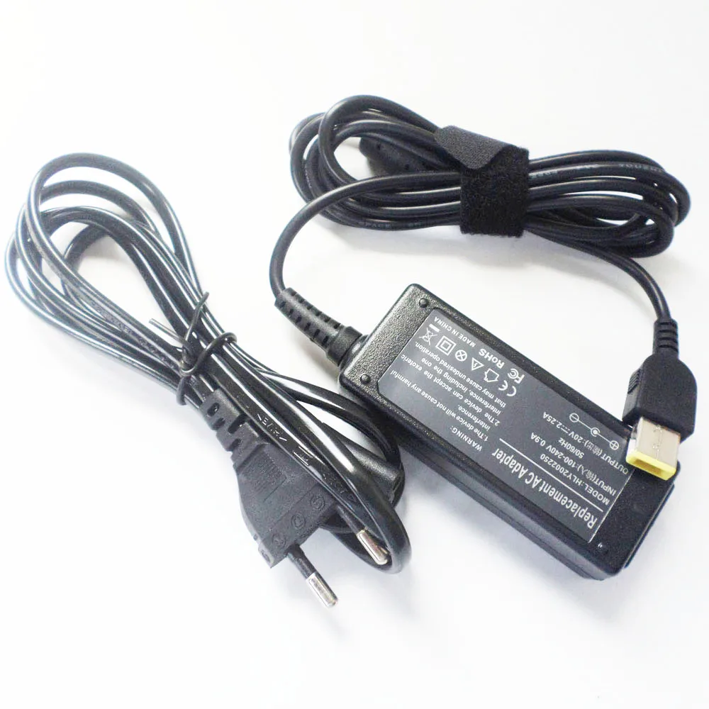 

New 45W Notebook AC Adapter Power Supply Cord For Lenovo ThinkPad T450 T550 20CKCTO1WW 20V 2.25A Ultrabook Battery Charger Cable