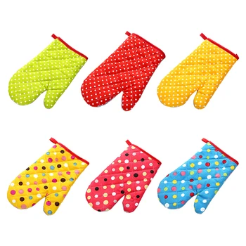 

Thick Heat Insulation Microwave Oven Mitts Special Baking Gloves Creative Kitchen Skid Resistance High Temperature Anti Hot