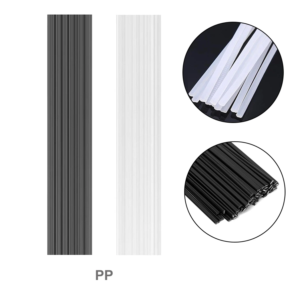 20/50/100Pcs Plastic Welding Rods Set 20cm PP/PE/PVC/ABS Polypropylene Welding Sticks Car Bumper Repair Tools For Plastic Welder electronics soldering kit