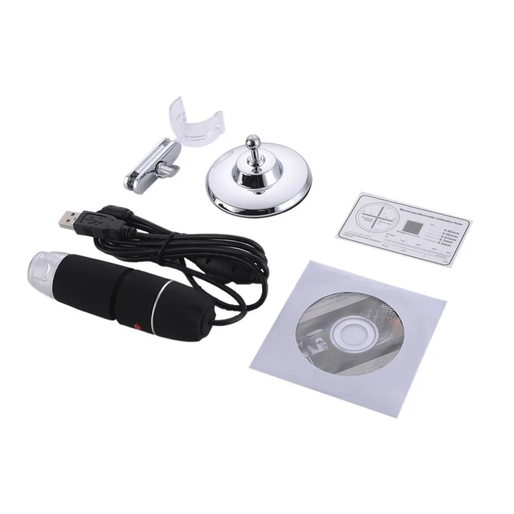 8 LED USB Digital Microscope 500X 1000X 1600X Endoscope Camera Microscopio Magnifier Electronic Monocular Microscope With Stand