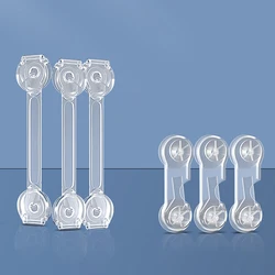 Serrure de sécurité pour enfants, Anti ouverture pour porte d'armoire, réfrigérateur, boucle de sécurité Anti pincement pour bébé 