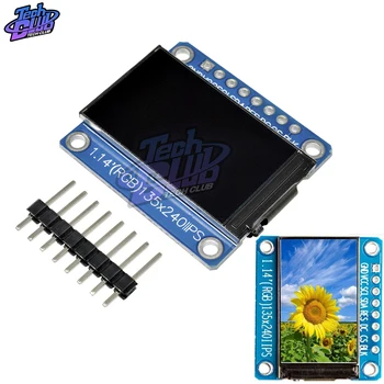 

1.14 Inch IPS OLED Display Module LCD Screen 135*240 RGB TFT for Arduino ST7789 LCD Board SPI Full Color HD OLED 8pin DIY