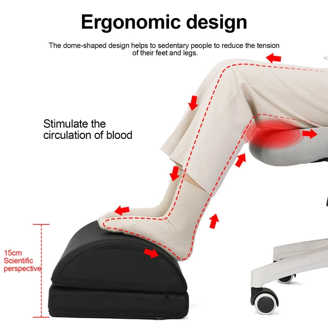 Foot Rest Comfortable Ergonomic Anti-slip Feet Pillow Relaxing Cushion  Semicircle Relieve Fatigue Computer Office Accessories - AliExpress