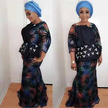 

Most Popular African Mesh Lace Embroidery Tulle Lace Fabric High Quality For Women Party Dresses French Lace Fabrics GD2774B-1