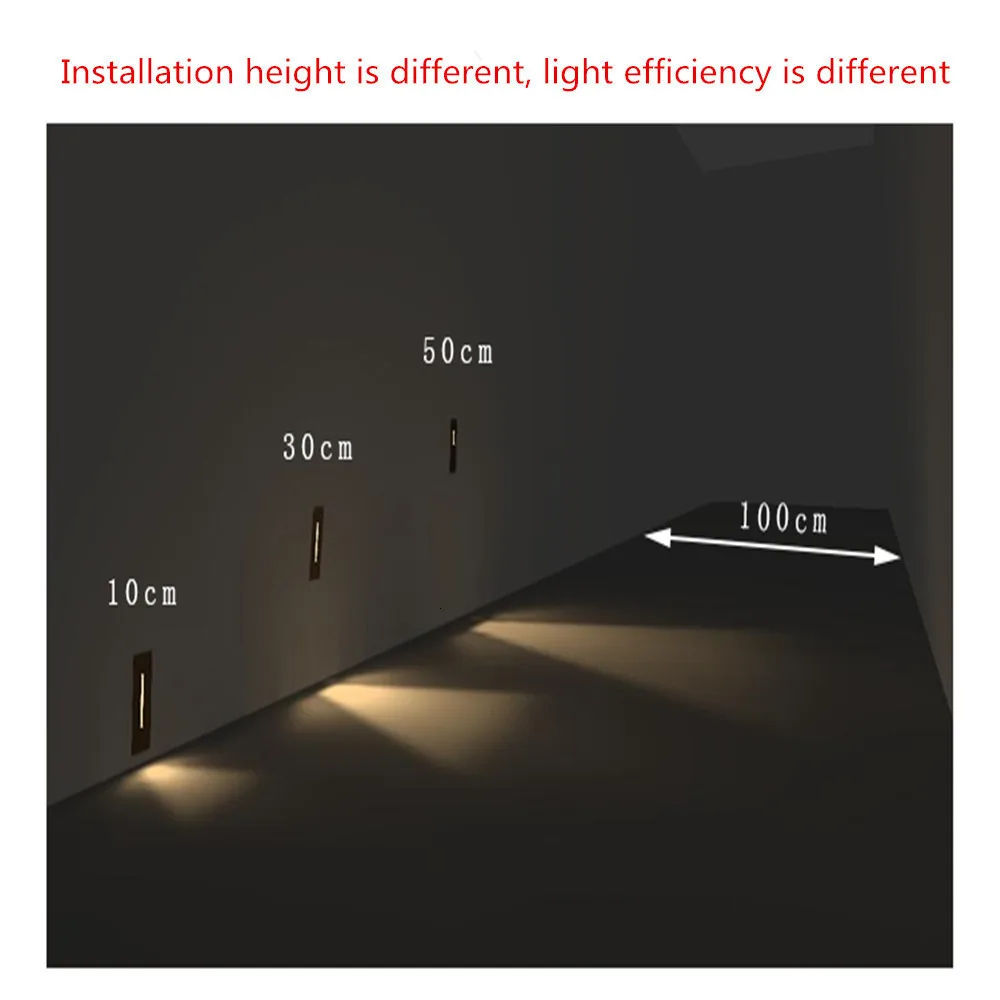1W LED Stairs Wall Lamp DC220V Step Lamp Pathway Wall Corner Lamps Lighting Stairs Decoration Lights With Cree Chip CE (4)