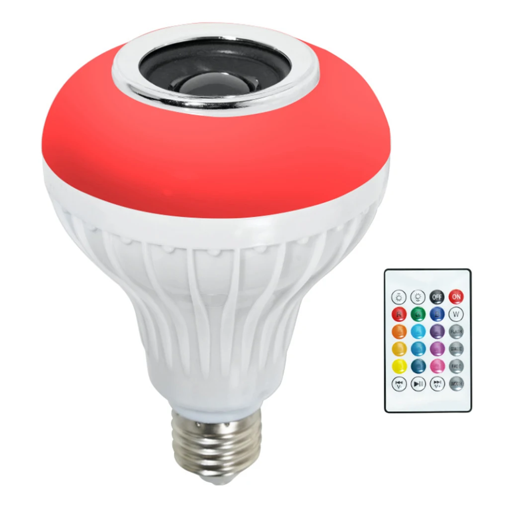 СВЕТОДИОДНАЯ беспроводная лампа E26 с дистанционным управлением RGB колонка музыка