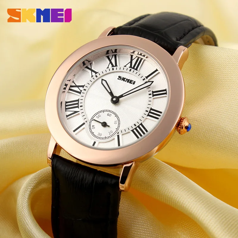 

Skmei 1083 Simple Women's Business Watch Retro Waterproof Casual Women's Genuine Leather Quartz Watch