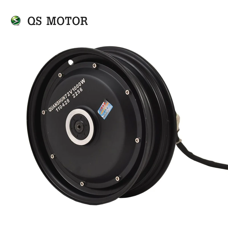 

QS Motor 10*2.15inch 4000W 205 55H V3 single shaft BLDC hub motor for Light Electric Tricycle
