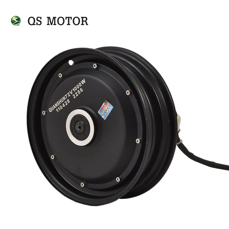 QS Motor 10*2.15inch 1500W 205 45H V1 single shaft hub motor Brushless