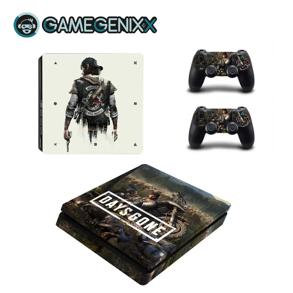 

GAMEGENIXX Skin Sticker Vinyl Wrap Cover for PS4 Slim Console and 2 Controllers - DAYS GONE