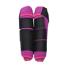 1 пара, лошадь, Волшебная наклейка, защитное снаряжение, защита для ног, Спортивная, высокая эластичная ткань, для верховой езды, амортизирующая, для конного спорта, для тренировок, мягкая