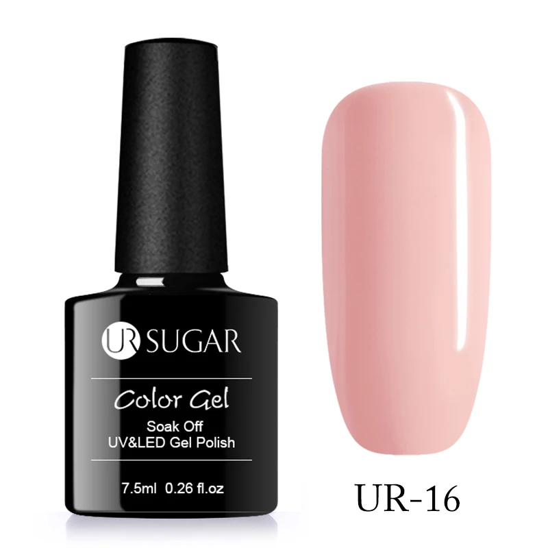 171 Ur Sugar, 7,5 мл, голографический блеск, карамельный цвет, красный цвет, замочить от УФ-геля, лак, основа, топ, матовый лак для ногтей - Цвет: 171