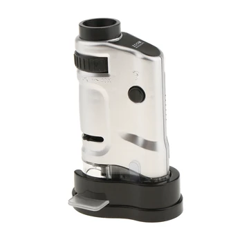 

20-40X Portable Pocket Zoom Microscope Loupe Magnifier Magnifying Handheld