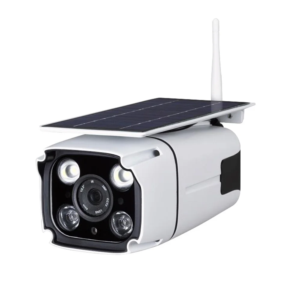 

Outdoor Wireless Smart Remote WIFI Night Vision Solar Powered HD Resolution Led Infrared Multifunction Monitor Camera Waterproof